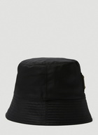 Logo Plaque Bucket Hat in Black