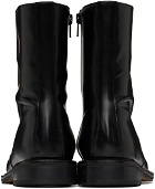 LE17SEPTEMBRE Black Leather Ankle Boots