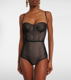 Zimmermann Dot mesh bodysuit