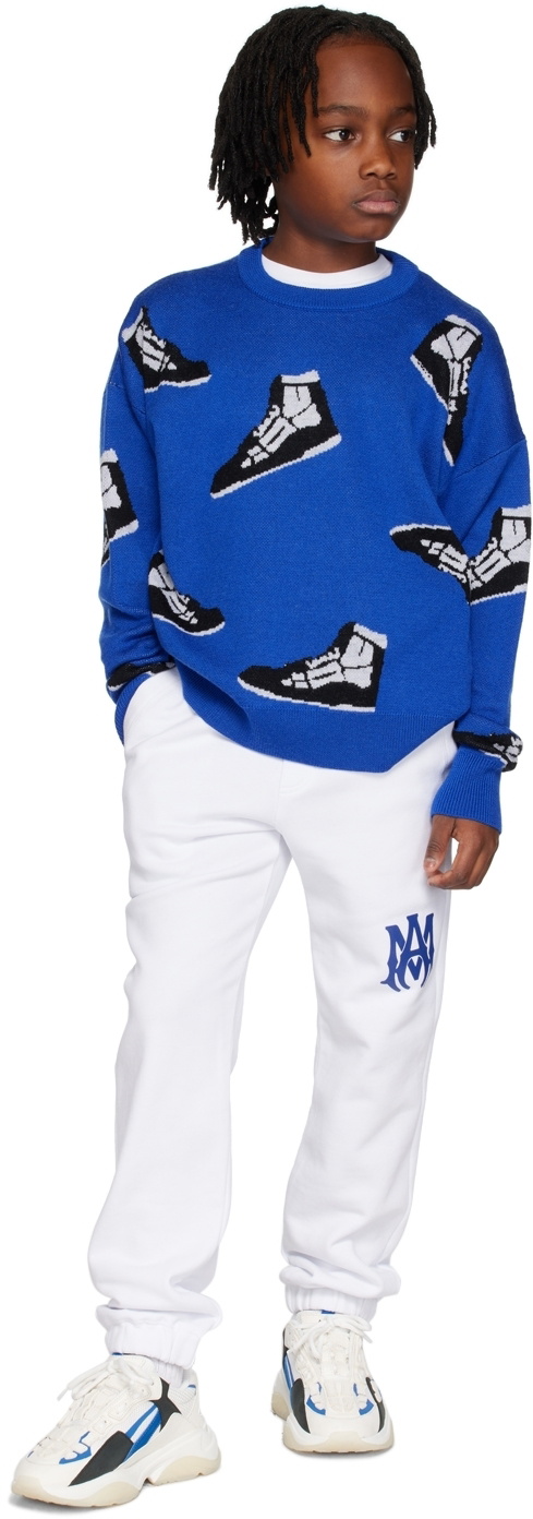 AMIRI Kids White 'MA' Lounge Pants
