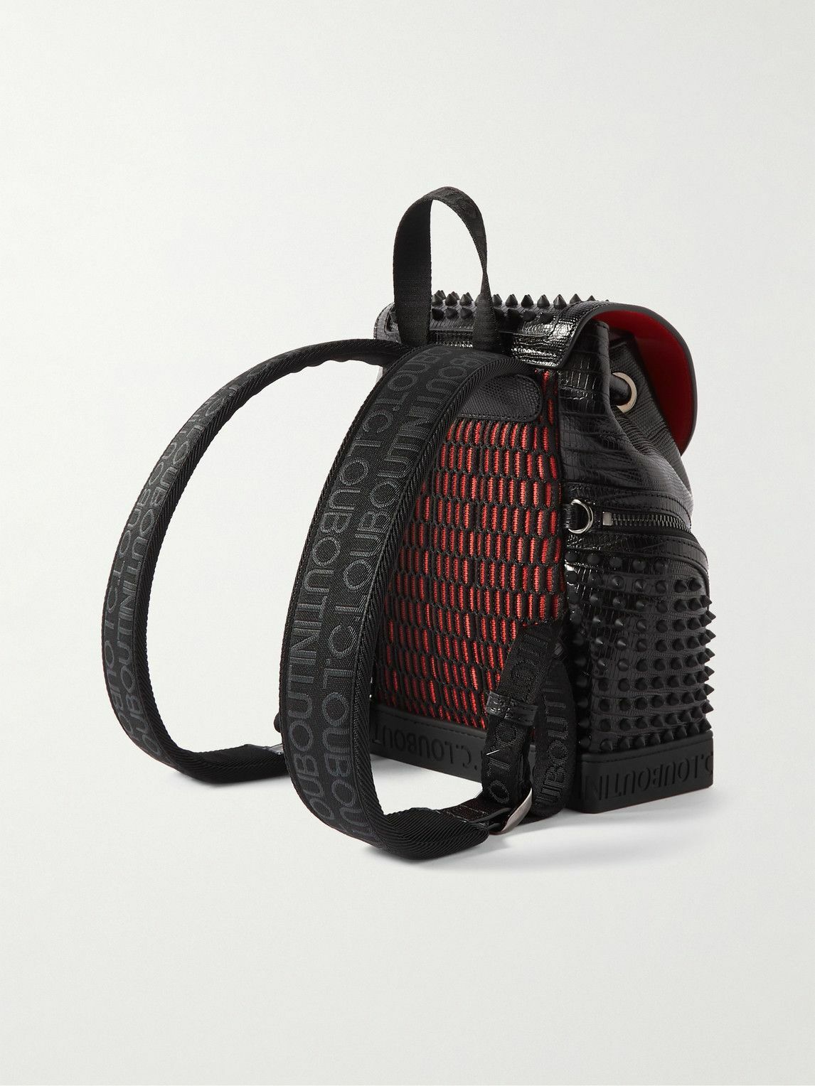 Explorafunk Studded Full-Grain Leather Backpack