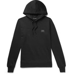 Dolce & Gabbana - Logo-Appliquéd Loopback Cotton-Jersey Hoodie - Black