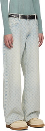 MISBHV Blue Monogram Jeans