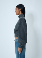 Alexander Wang Logo Motif Zip-Up Sweateshirt