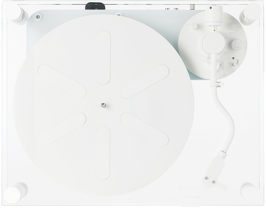 Transparent White Transparent Turntable