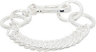 Martine Ali Silver Twin Link Hardware Bracelet