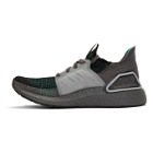 adidas Originals Grey and Green Ultraboost 19 Sneakers