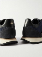 Dunhill - Legacy Runner Suede-Trimmed Leather and Nylon Sneakers - Blue