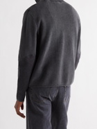 RAG & BONE - Dexter Slim-Fit Ribbed Organic Cotton Zip-Up Cardigan - Black