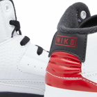 Air Jordan 2 Retro PS Sneakers in White/Varsity Red/Black