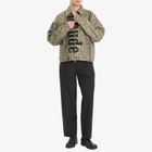 Rhude Men's Leopard Work Jacket in Black/Tan