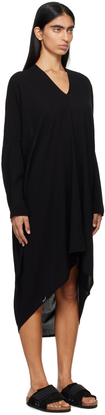 visvim Black Ruana Midi Dress