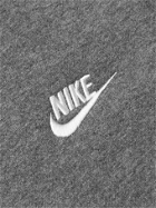 Nike - Sportswear Club Logo-Embroidered Cotton-Blend Tech Fleece Sweatshirt - Gray