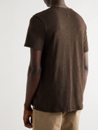 Rag & Bone - Classic Flame Slub Organic Cotton-Jersey T-Shirt - Brown