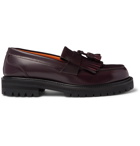 Mr P. - Jacques Fringed Leather Loafers - Burgundy