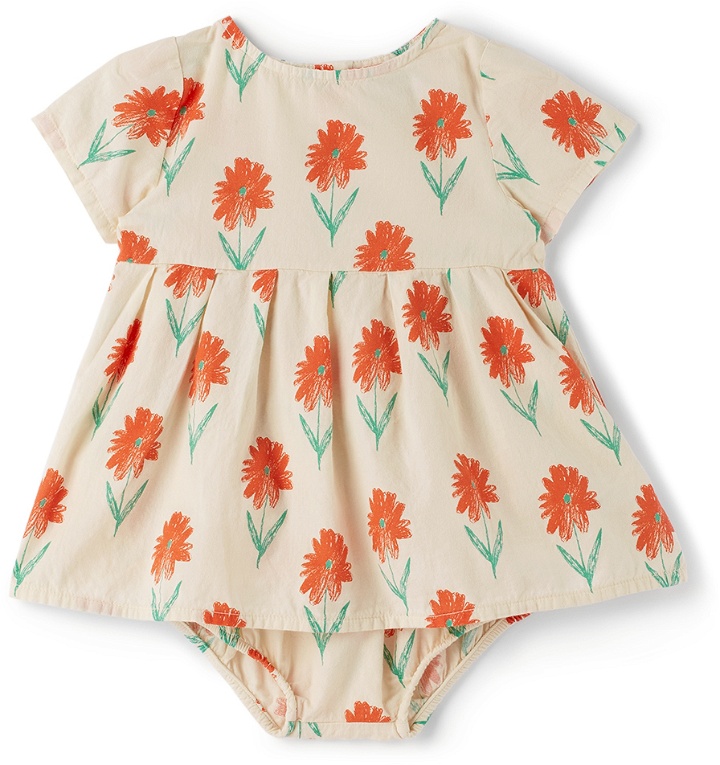 Photo: Bobo Choses Baby Off-White Petunia All-Over Bloomers & Dress Set