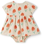Bobo Choses Baby Off-White Petunia All-Over Bloomers & Dress Set