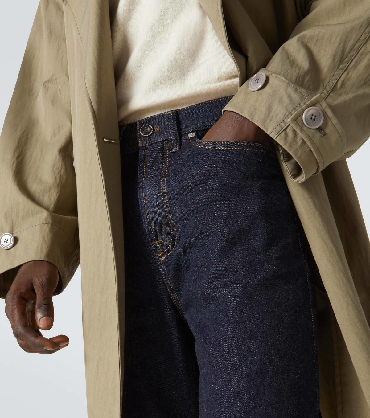 Brioni Mid-rise straight jeans