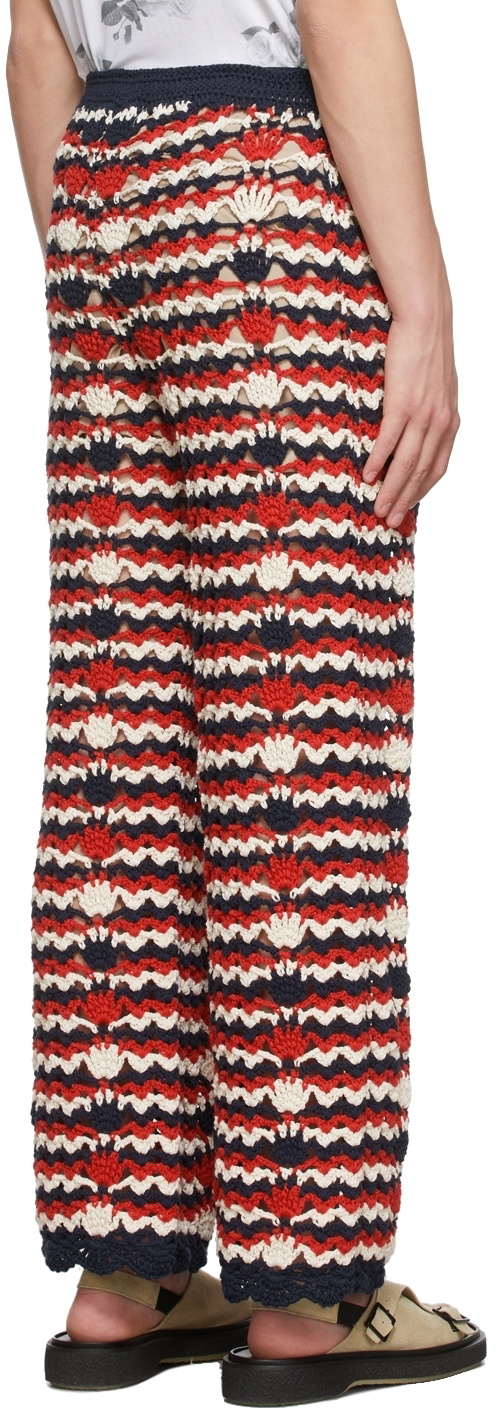 Soulland Navy Stripe Muse Trousers