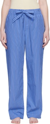 Tekla Blue Poplin Pyjama Pants