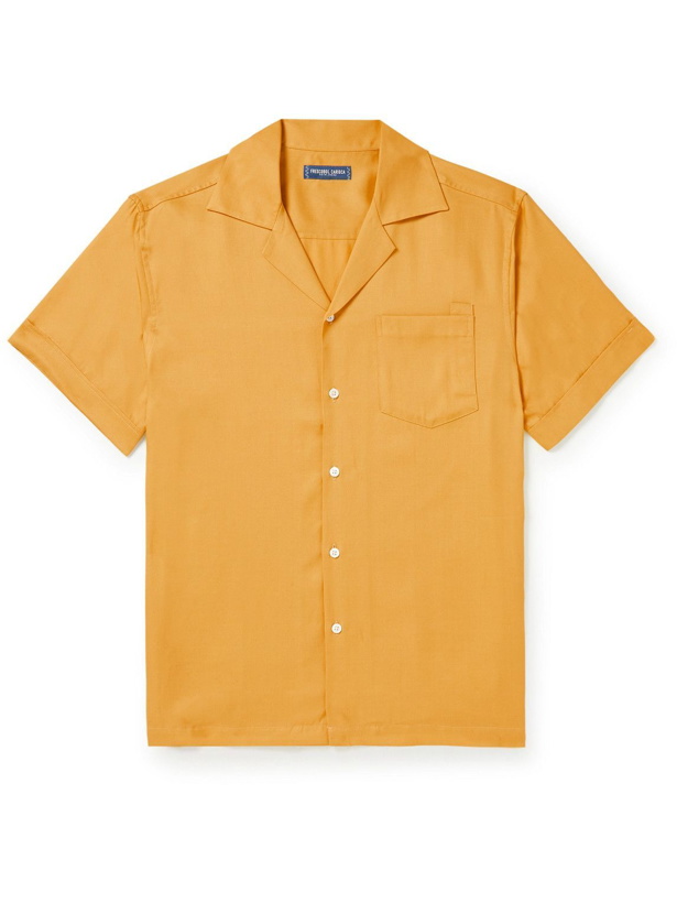 Photo: Frescobol Carioca - Thomas Camp-Collar TENCEL Shirt - Yellow