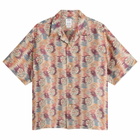 Visvim Men's Crosby Jacquard Silk Short Sleeve Shirt in Multi