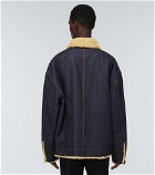 Bottega Veneta - Shearling-lined denim jacket
