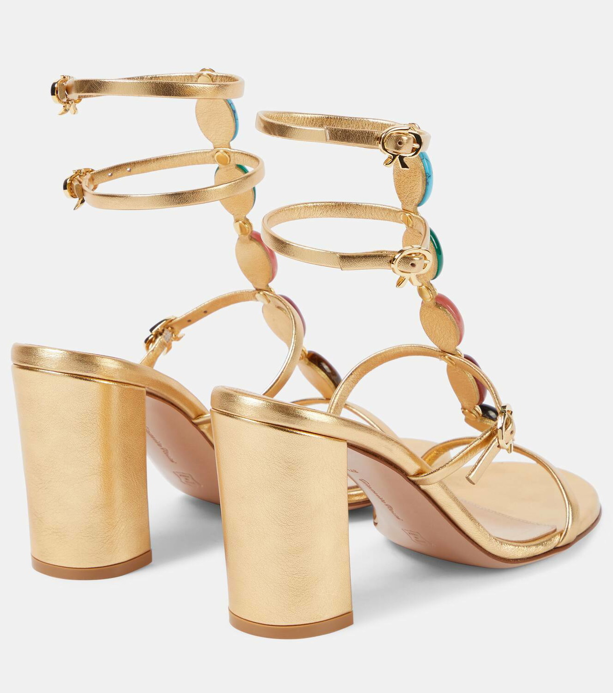 Gianvito Rossi Shanti 85 embellished leather sandals