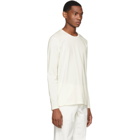 Jil Sander Off-White Cotton Long Sleeve T-Shirt