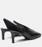 Jil Sander Leather slingback pumps