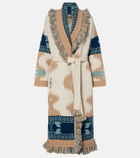 Alanui Icon jacquard virgin wool cardigan