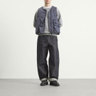 Stone Island Men's Faded Camo Ripstop-TC Utility Vest in Blue Grey