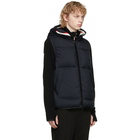 Moncler Navy Down Luberon Hooded Vest