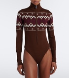Perfect Moment Fair Isle wool bodysuit