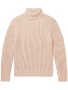 Officine Générale - Ribbed Alpaca-Blend Rollneck Sweater - Pink