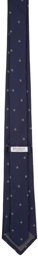 Brunello Cucinelli Navy Pattern Neck Tie
