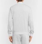 Brunello Cucinelli - Cotton-Blend Jersey Zip-Up Sweatshirt - Men - Light gray