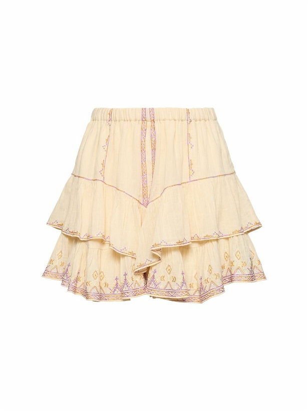 Photo: MARANT ETOILE Jocadia Ruffled Cotton Mini Skirt