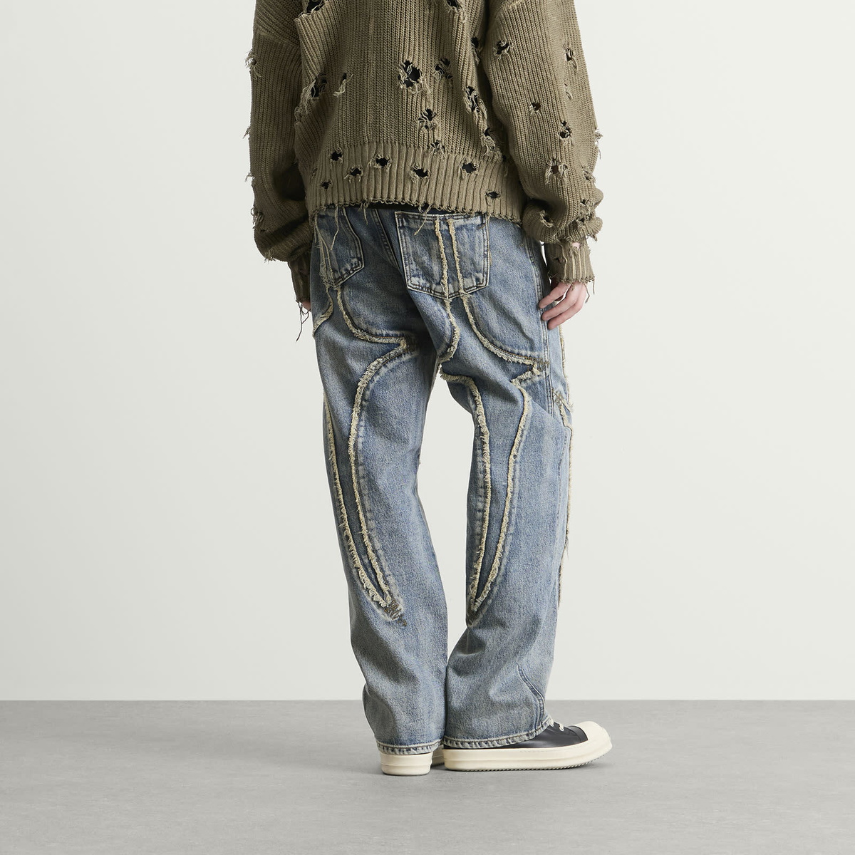 Thug Club Men's Tribal Denim Jeans in Blue