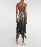Alexandre Vauthier - Halterneck metallic midi dress