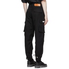 GCDS Black Canvas Cargo Pants