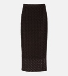 Velvet Mia lace midi skirt