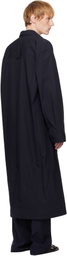 ALAINPAUL Navy Mac Overshirt Coat