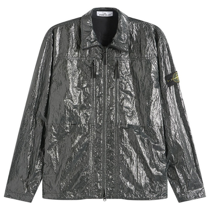 Photo: Stone Island Men's Nylon Lucido Jacket in Dark Green