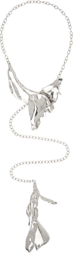 Photo: Y/Project Silver Abstract Floral Necklace