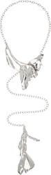 Y/Project Silver Abstract Floral Necklace
