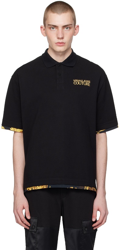 Photo: Versace Jeans Couture Black Layered Polo