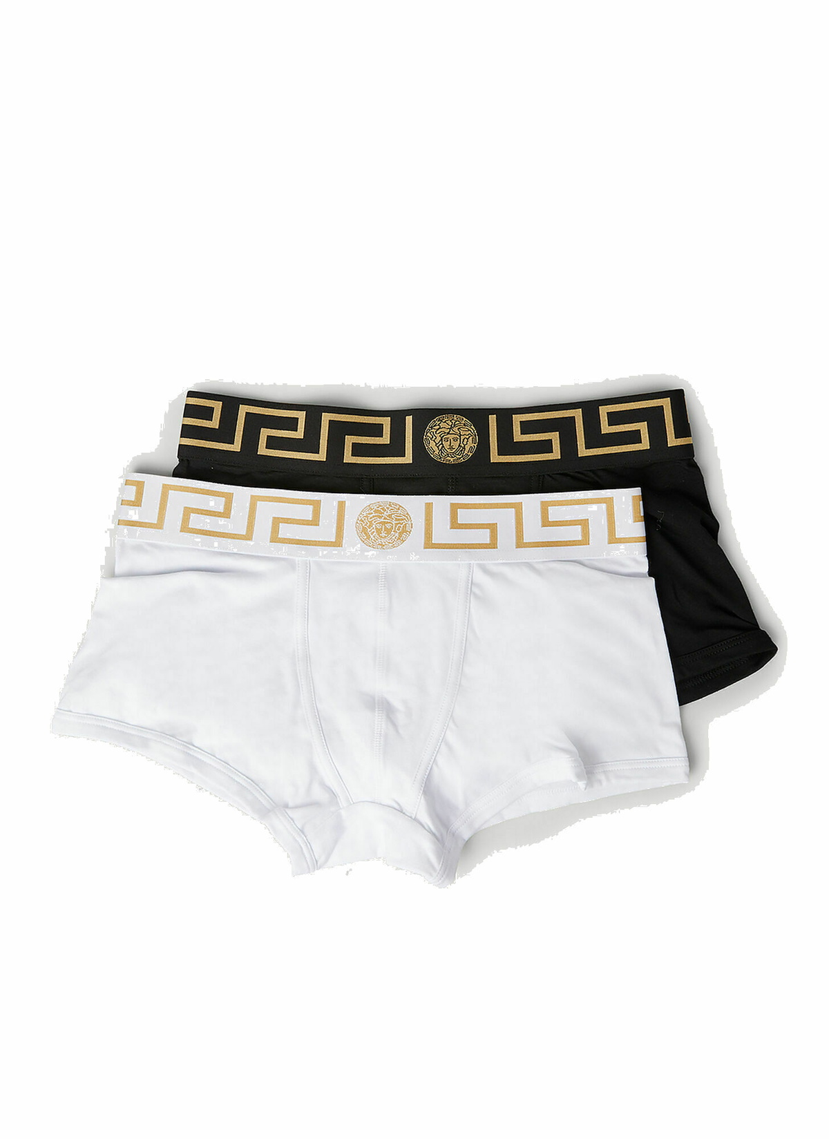 Black Pack of three Medusa cotton-blend boxer briefs, Versace