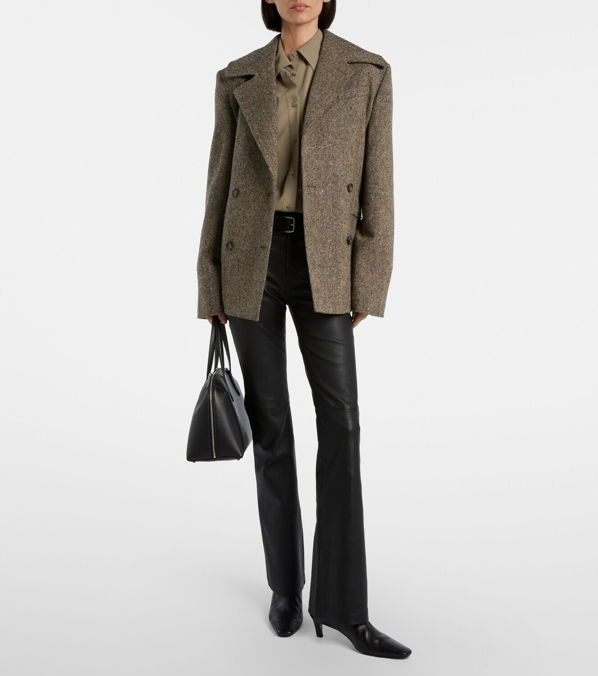 AG Jeans Sophie leather bootcut pants