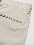 Incotex - Slim-Fit Stretch-Cotton Poplin Trousers - Neutrals